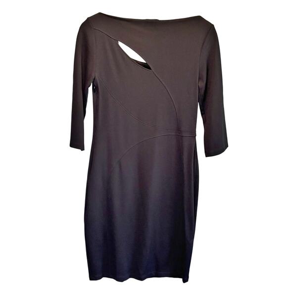 Versace Collection Black Cut-Out Sheath Dress - size 44 (US 8) - Picture 2 of 7